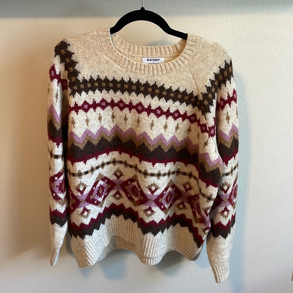 Holiday patterned sweater